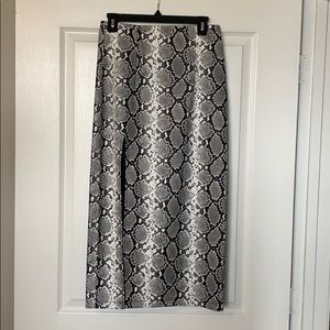 Topshop faux leather skirt